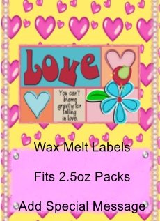 Love Gravity Wax Melt Label