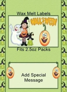 Halloween Friends Wax Melt Label