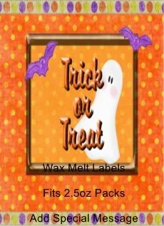Halloween Ghost Trick Wax Melt Label