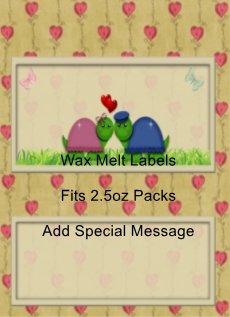 Turtle Love Wax Melt Label