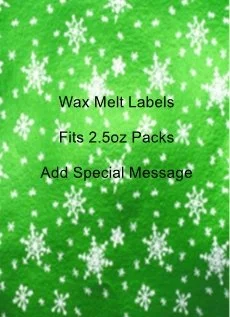 Green Snowflakes Wax Melt Label 1.jpg