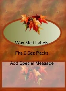 Holiday Thanksgiving Wax Melt Label