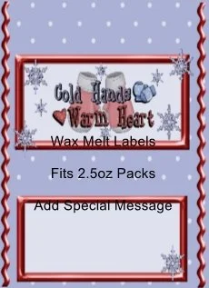 Warm Heart Wax Melt Label