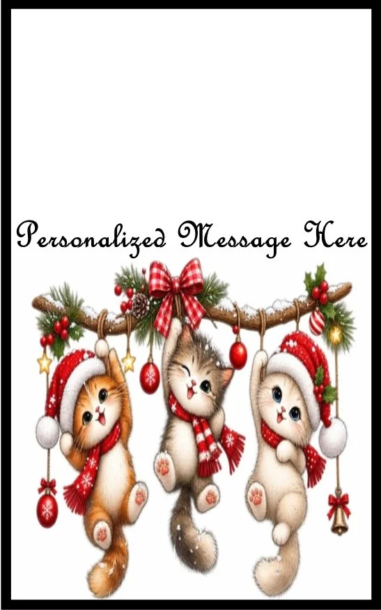 Hang in there Christmas Burning Flower Card. Candle or Wax Melt