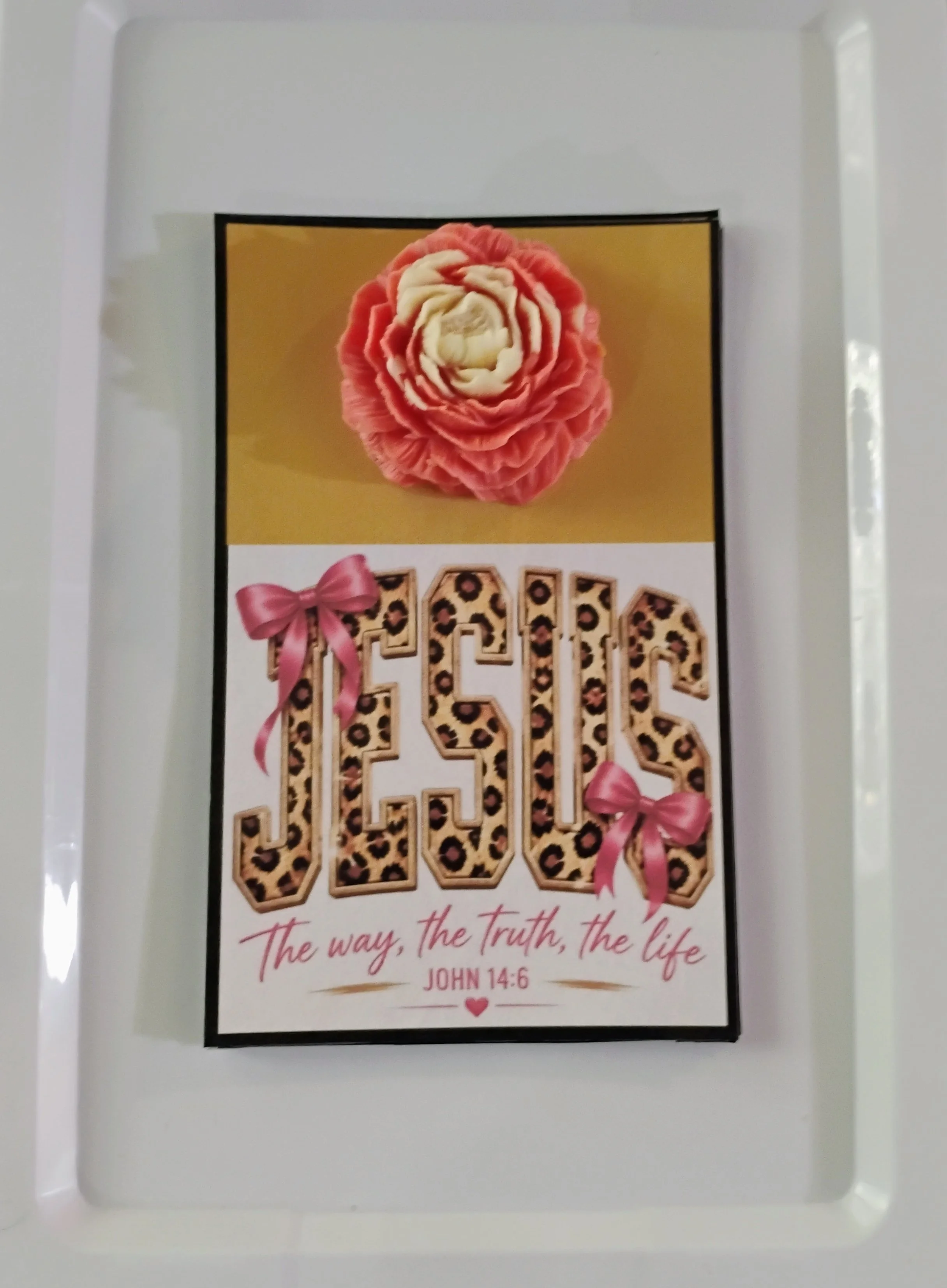 The Way Burning Flower Card. Candle or Wax Melt