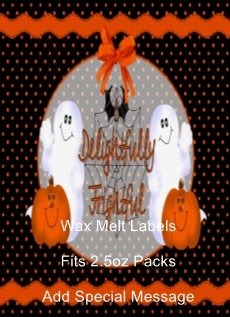 Halloween Pumpkin Buddies Wax Melt Label