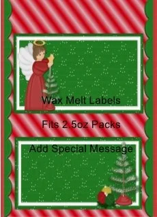 Christmas Angel Green Wax Melt Label 1.jpg