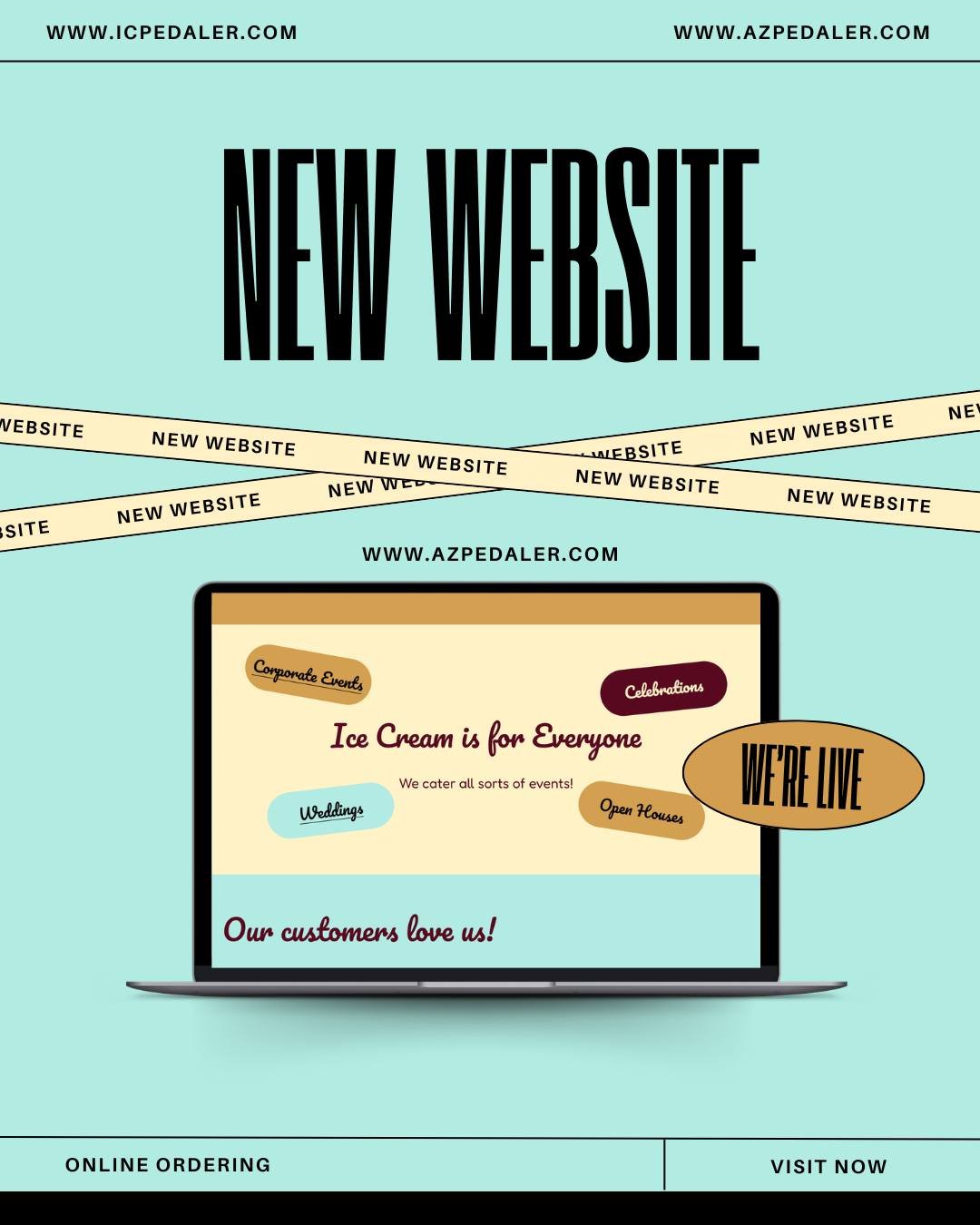 icpedaler.com is temporarily down as we transfer over but we are live at azpedaler.com! We can't wait for you guys to see it plus, online ordering is now available

#icecreamdelivery