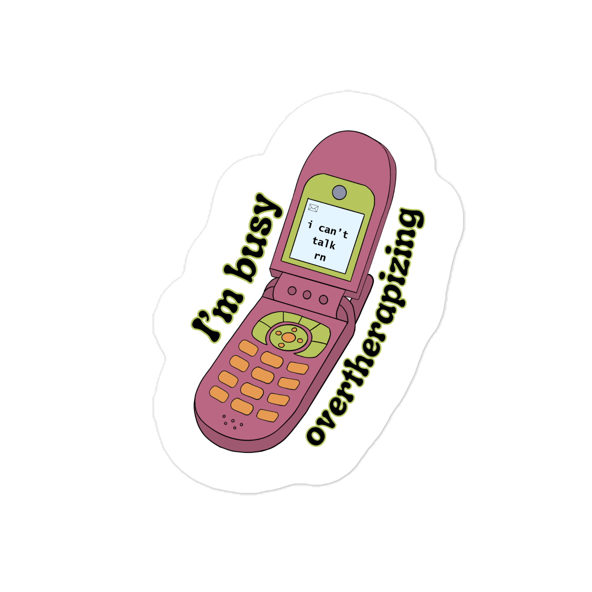 Busy Overtherapizing Sticker