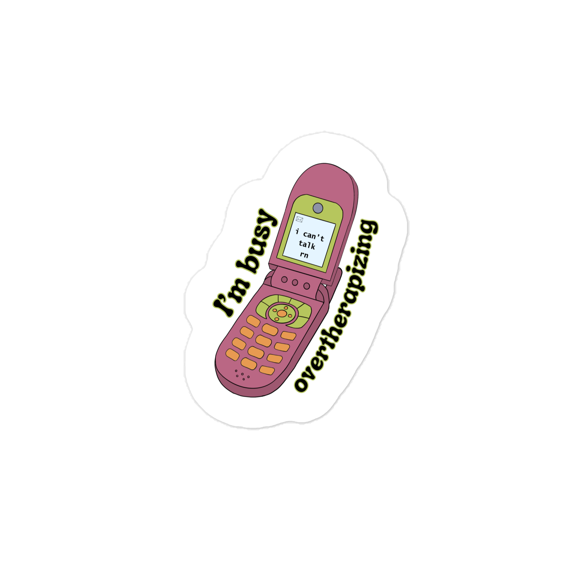 Busy Overtherapizing Vinyl Decal