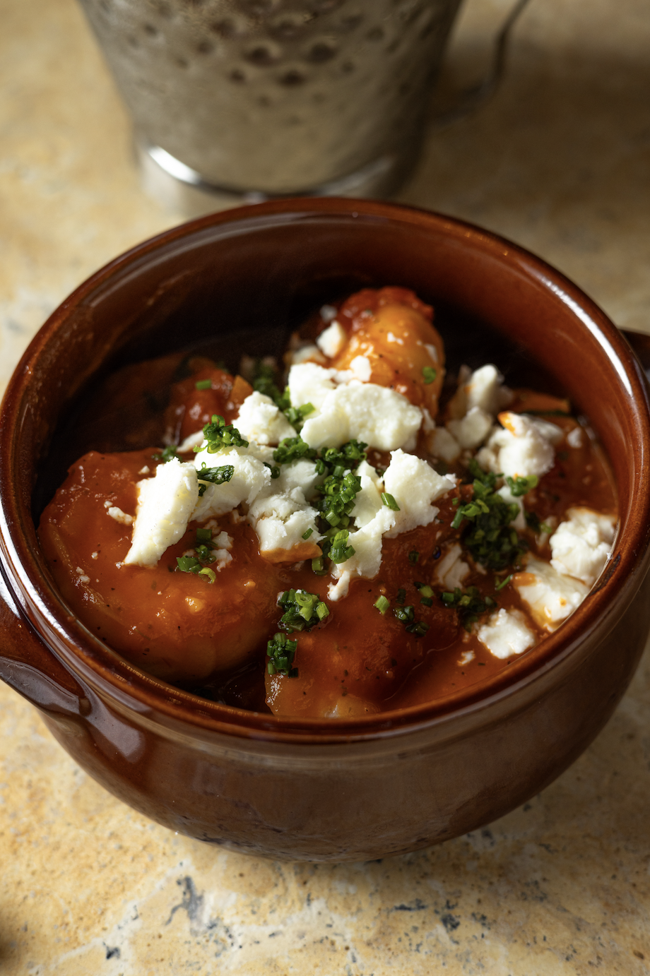 SHRIMP SAGANAKI