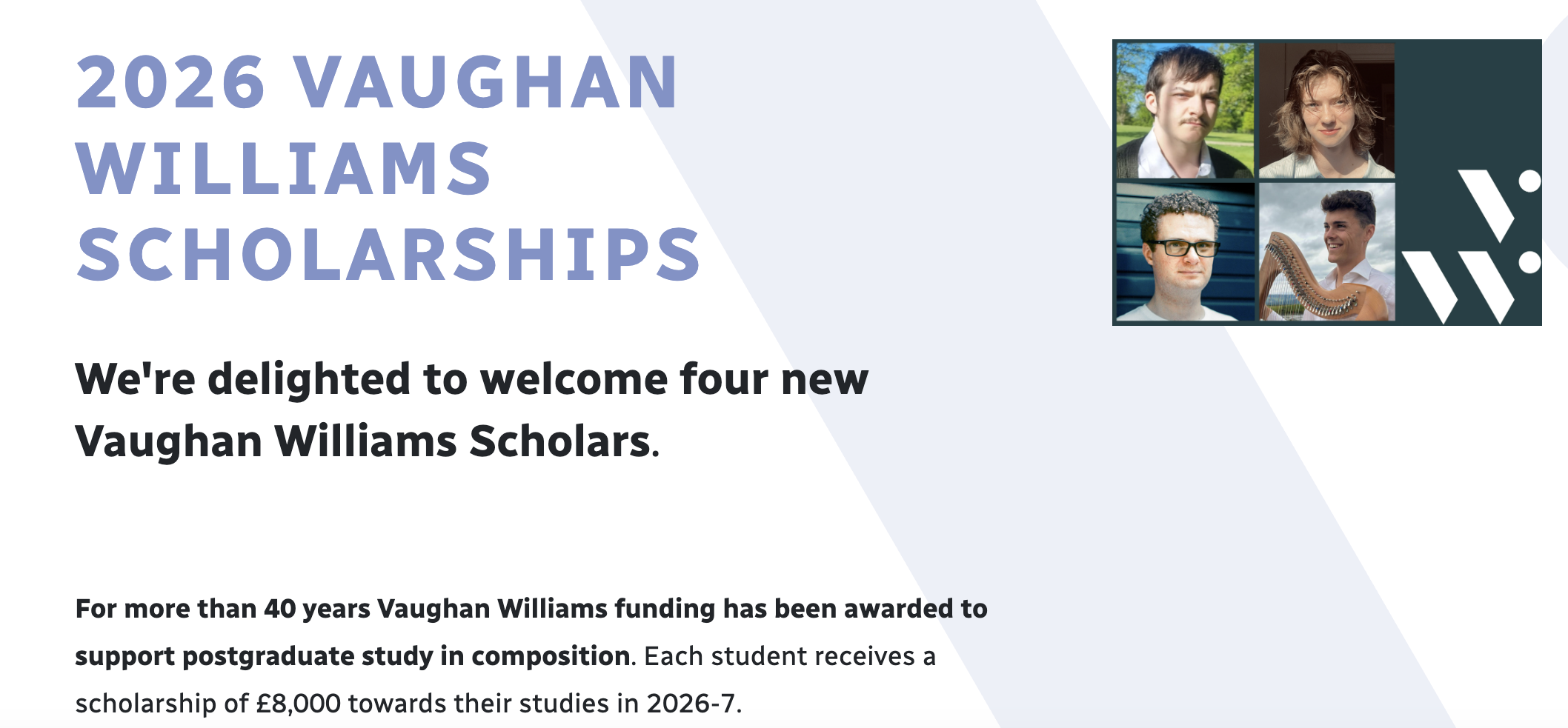 Vaughan Williams Scholarship
