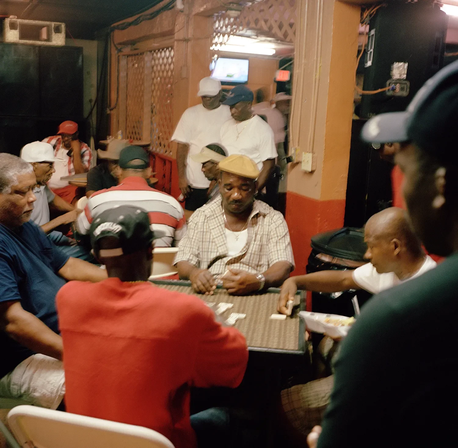 During a domino tournament at a club in downtown Belle Glade.
