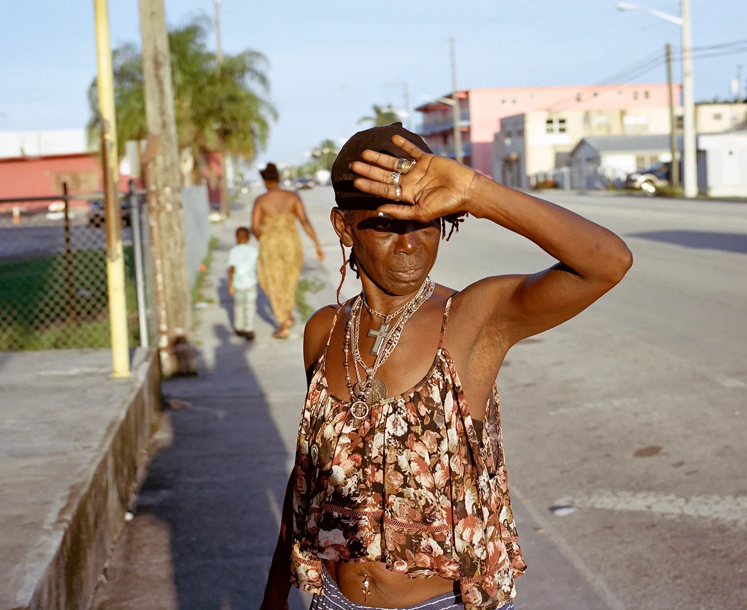 Pookie, my neighbor, on MLK blvd on her way to grab her morning coffee.