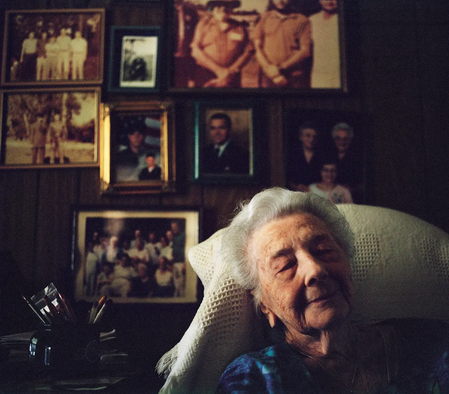 Lucile Salvatore in her house where 5 generations of her family have lived in Pahokee. She was only three years old when she survived the Storm of 1928 which killed 3,000 people.