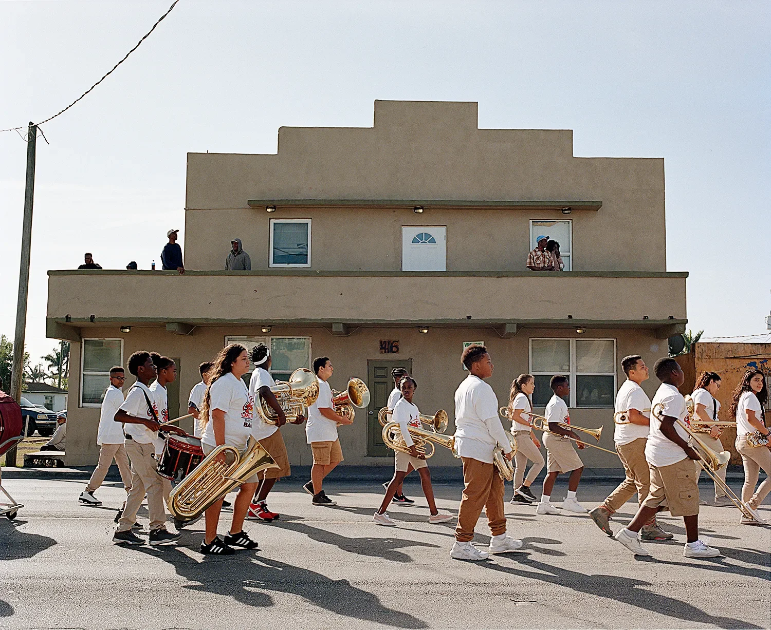 A parade during the annual Martin Luther Kings Day Parade in Belle Glade. The building in the background has been around since the twenties: Harlem Renaissance author Zora Neale Hurston lived in it when she was researching for her famous novel "Their