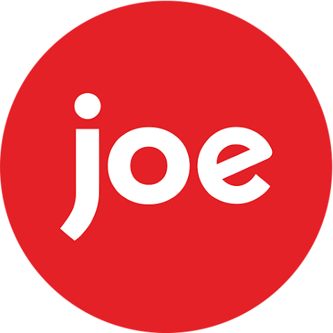 Red circular logo with the white lowercase letters 'joe' in the center.