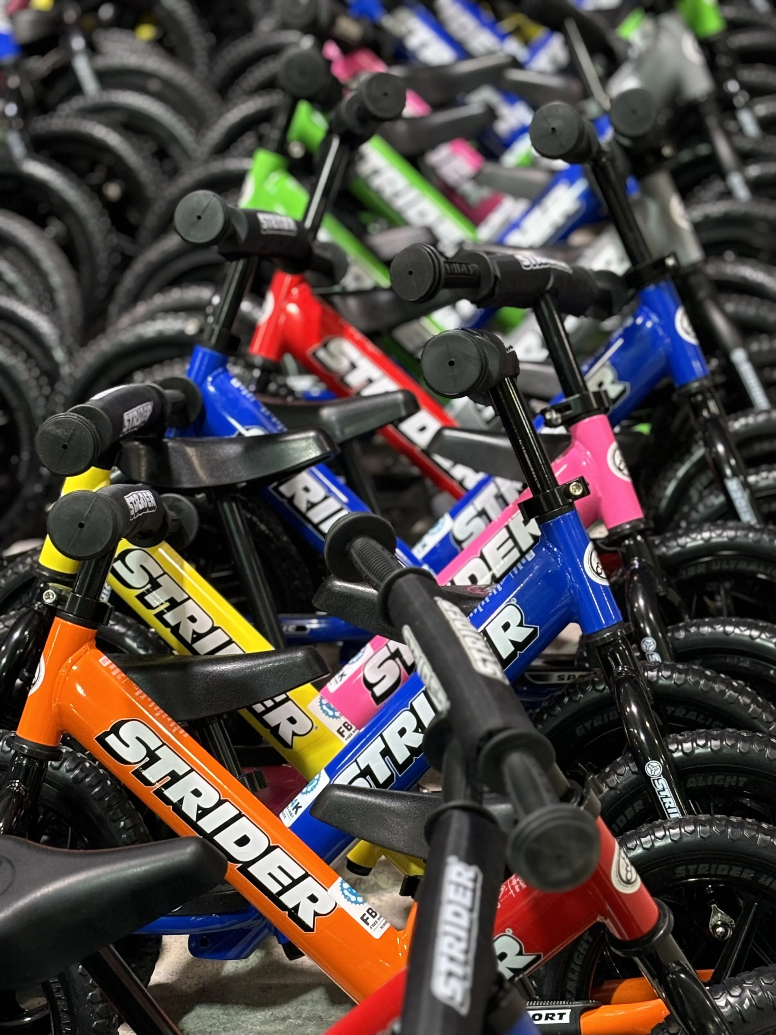 Donated strider bikes