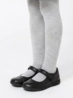 (Girls Cotton Heather Gray) Tights