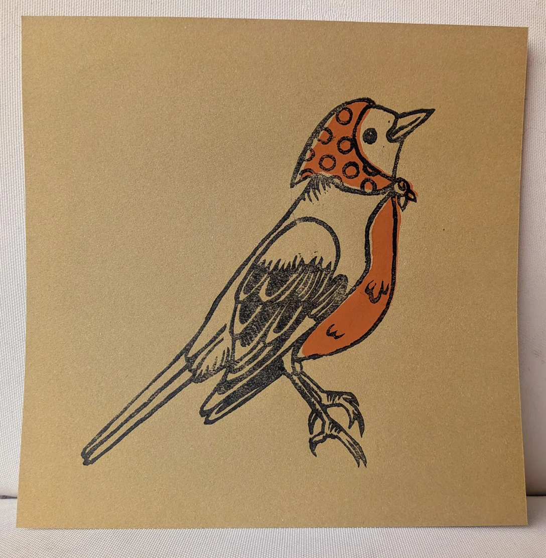 Robin Print (8x8