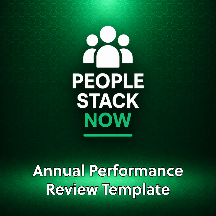 Annual Performance Review Template | HR | People Stack Now