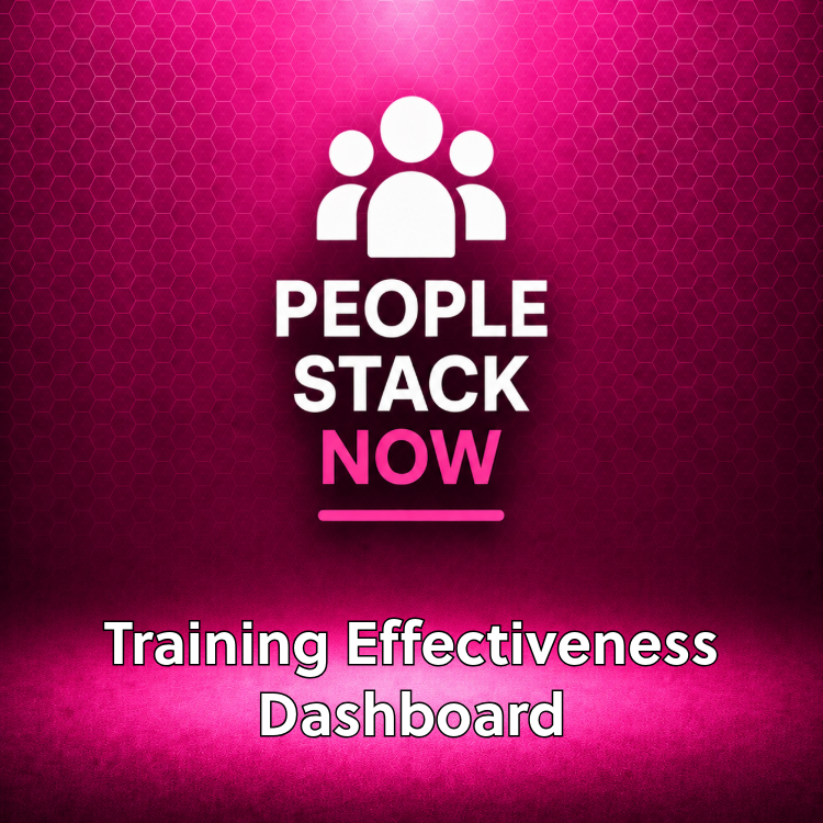 Training Effectiveness Dashboard — Excel | L&D Analytics | People Stack Now