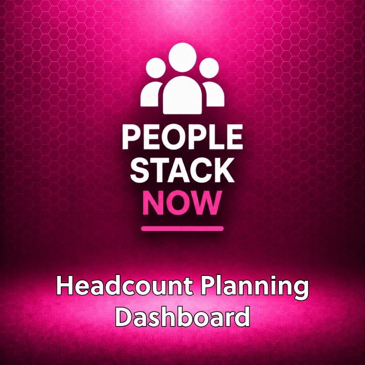Headcount Planning Dashboard — Excel | Hiring Plan | People Stack Now