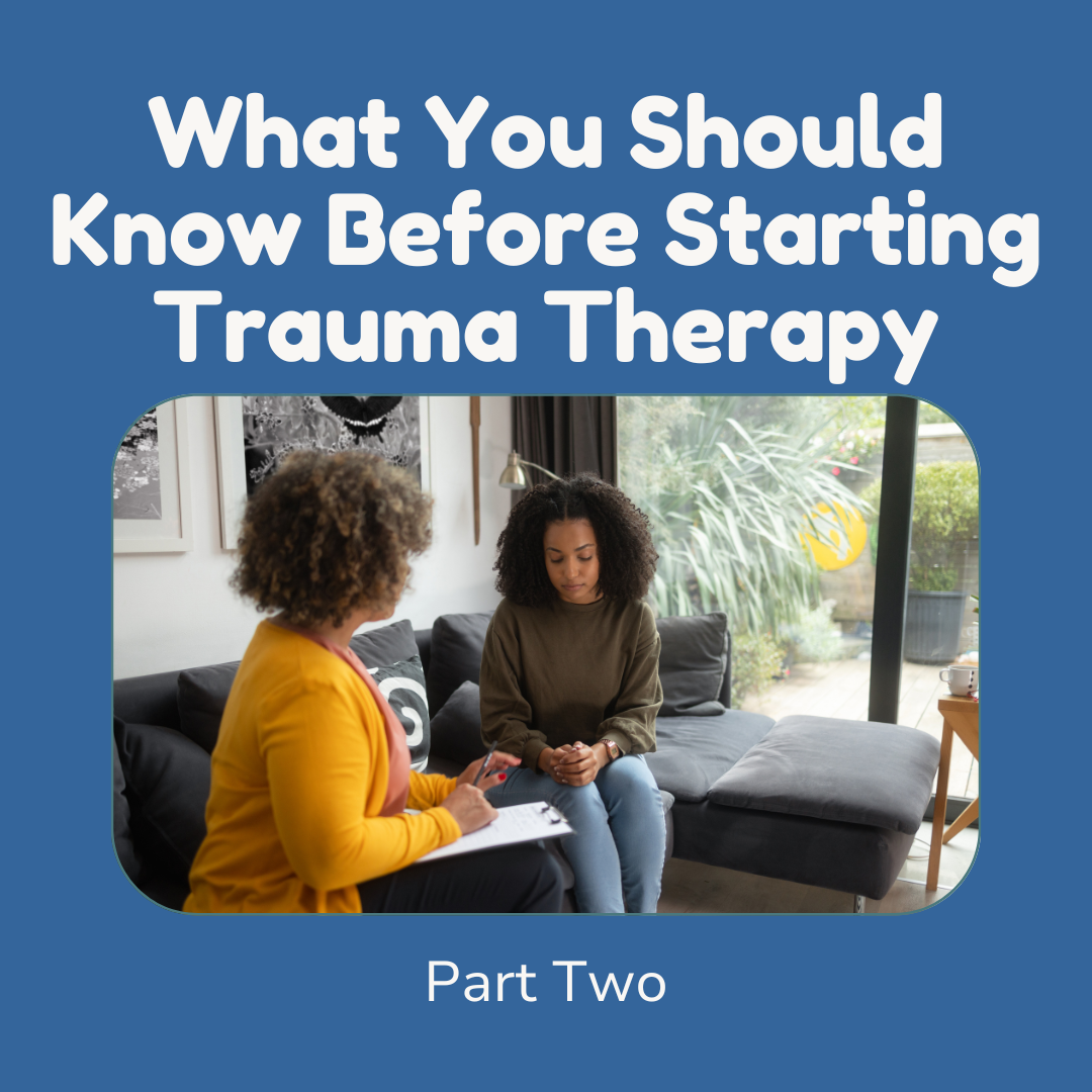 middle aged black woman on couch with younger black woman she is a trauma therapist sacramento
