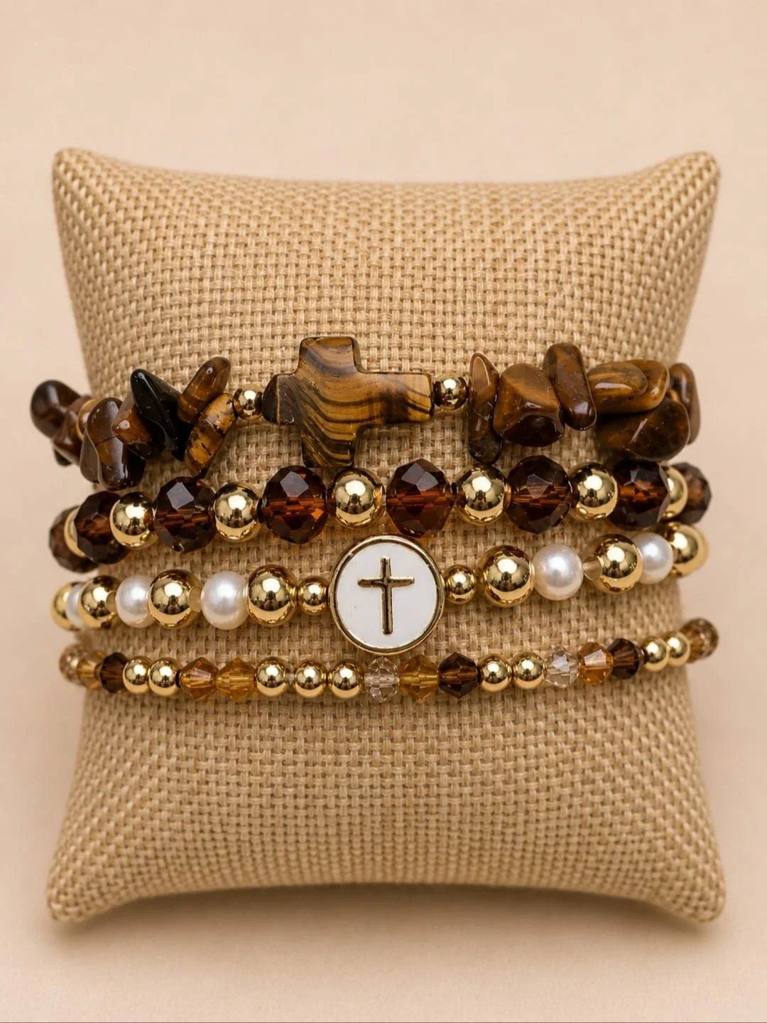 Tiger Eye Stone Devotion Stack