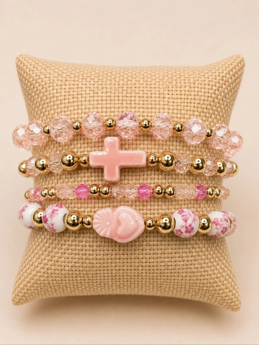 Faith in Bloom Ceramic Bead Stack