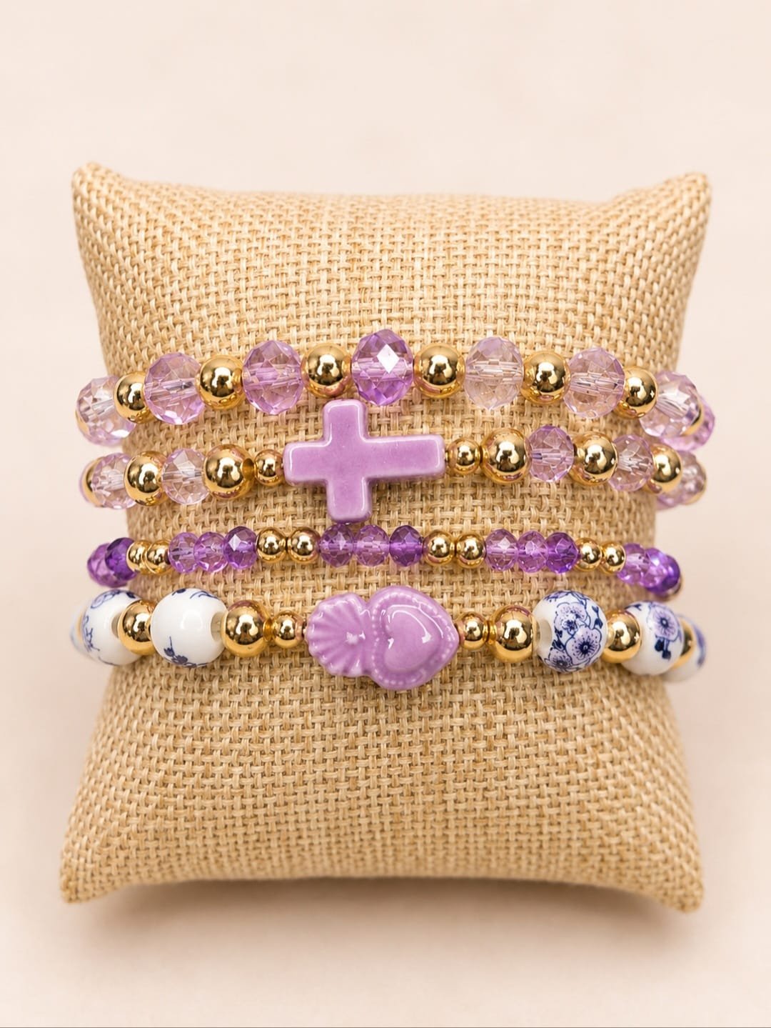 Faith in Bloom Ceramic Bead Stack