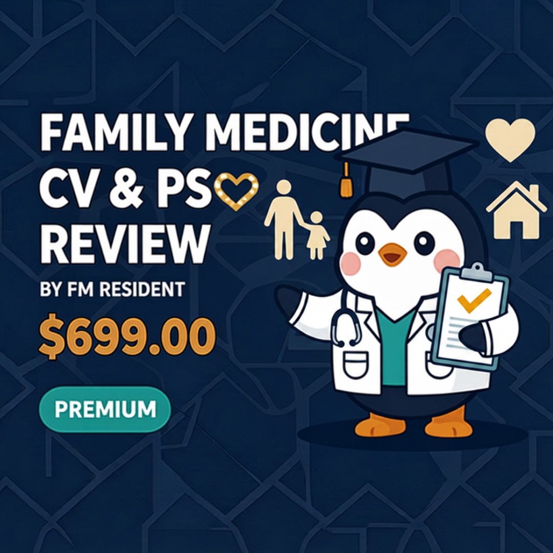 Family Medicine CV & PS Review Service by FM Resident