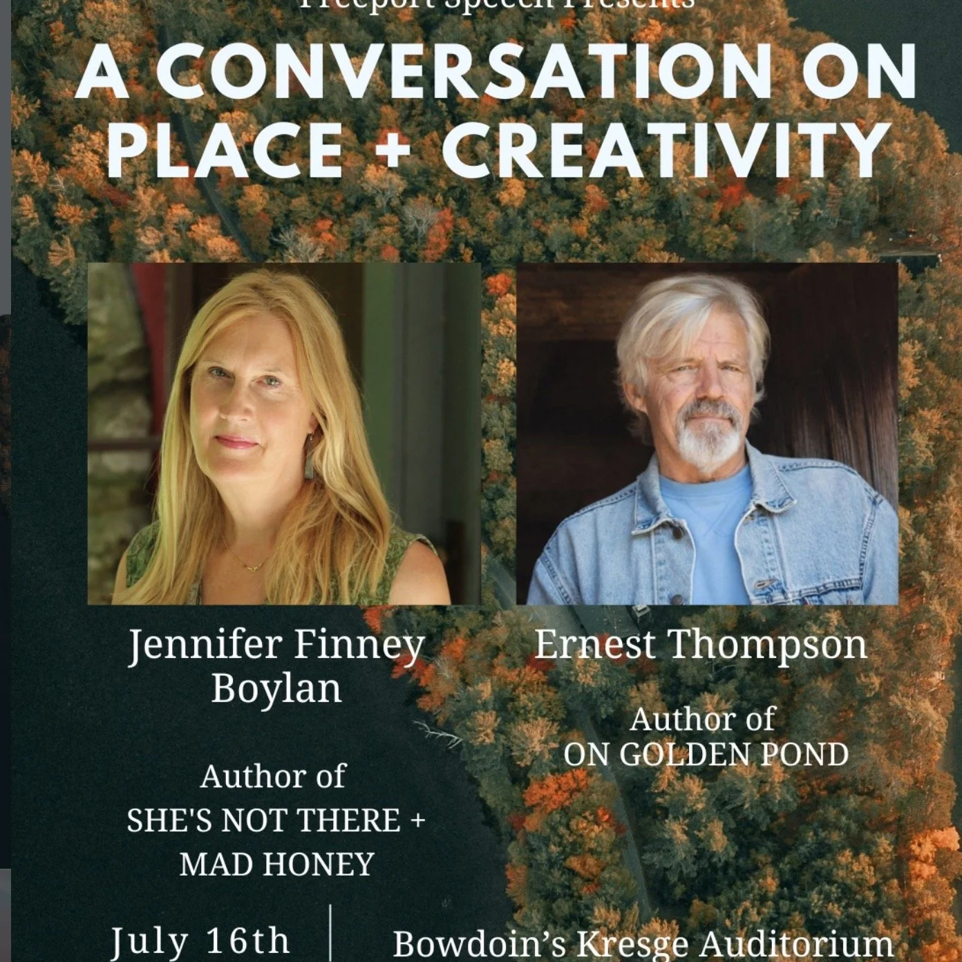 For tickets, head over to @freeportspeech . There's a link on their page.