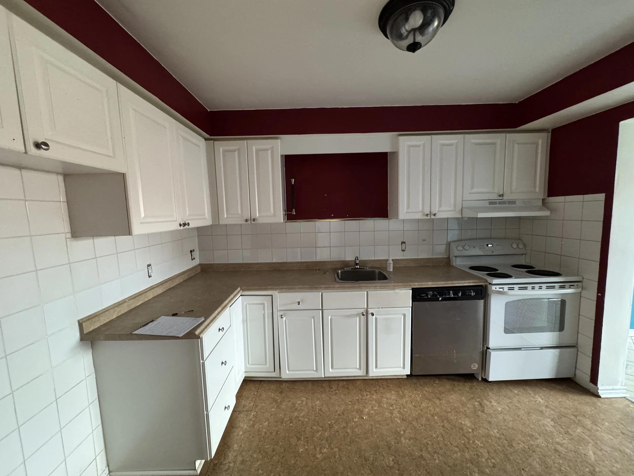 Existing kitchen before the complete home renovation