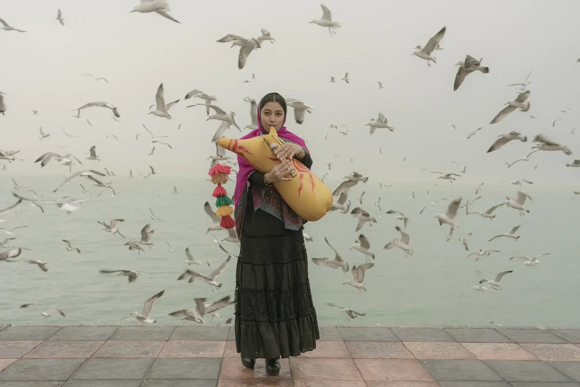 behrouz-badrouj-photographer-staged-photography-folk-music-african-music-bushehr-gheshm-bandarabbas-Resonating-Silences-women-singer.webp