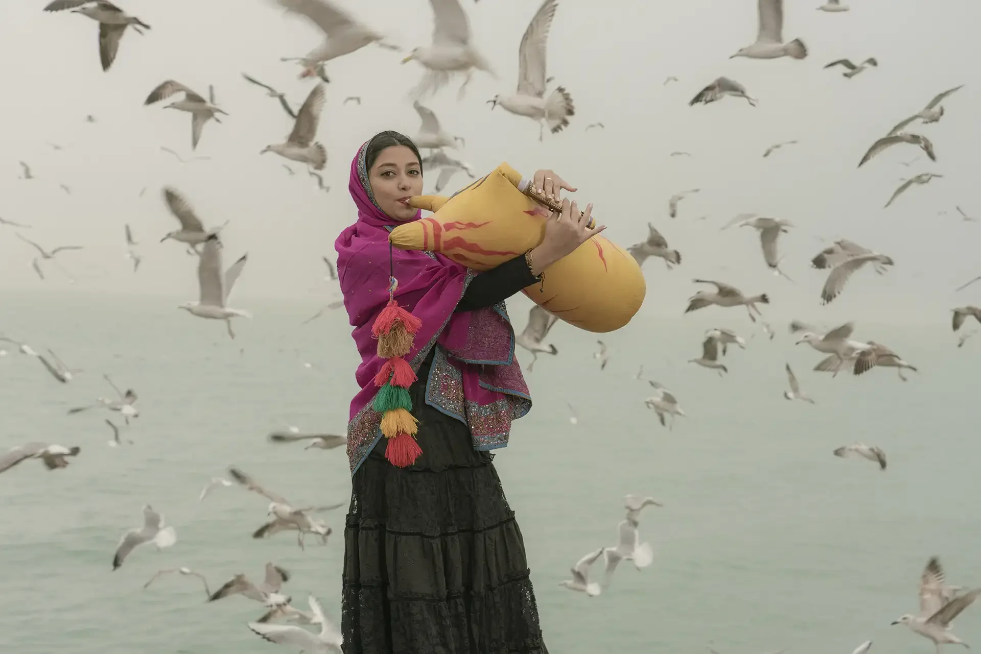 behrouz-badrouj-photographer-staged-photography-folk-music-african-music-bushehr-gheshm-bandarabbas-Resonating-Silences-women-singer.webp