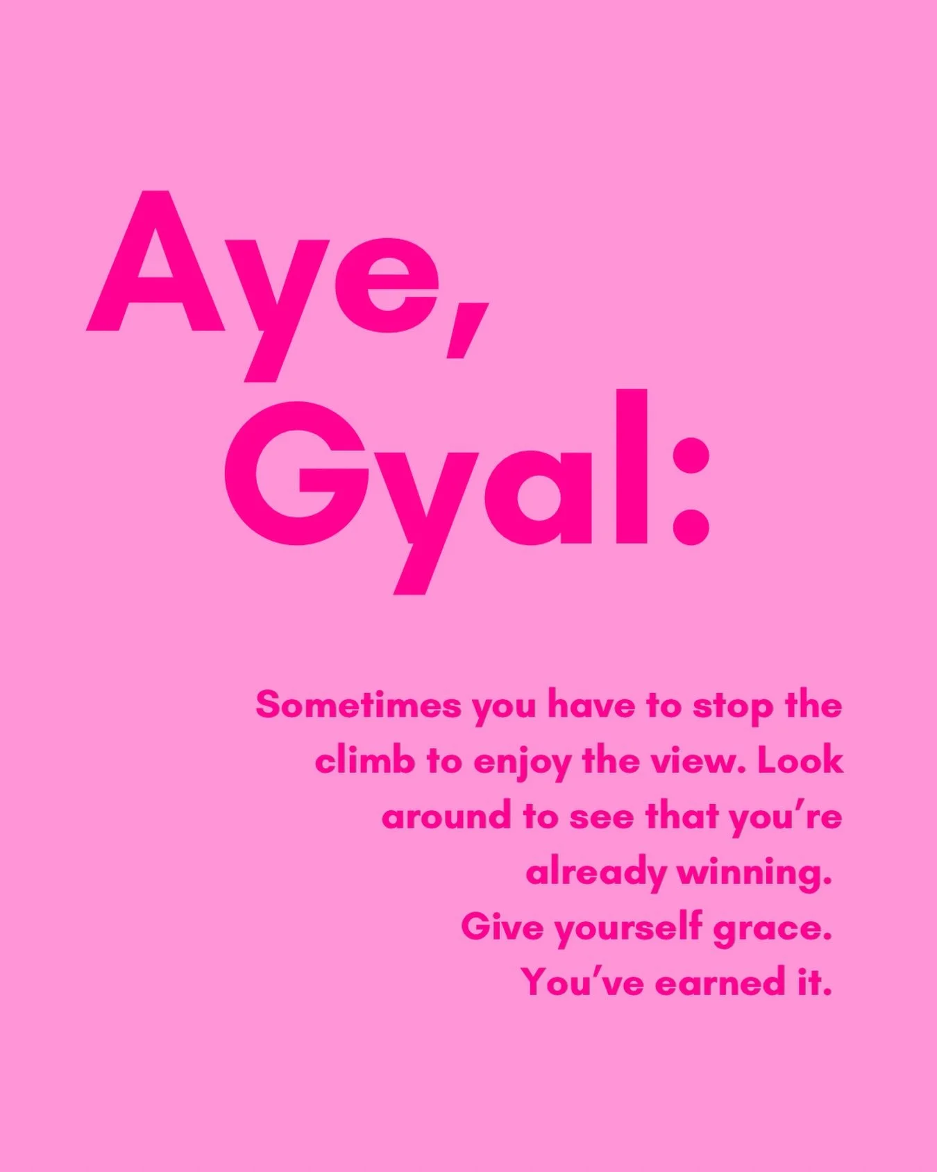 Take it easy, sis. Rest. 💐

#GyalDemParty