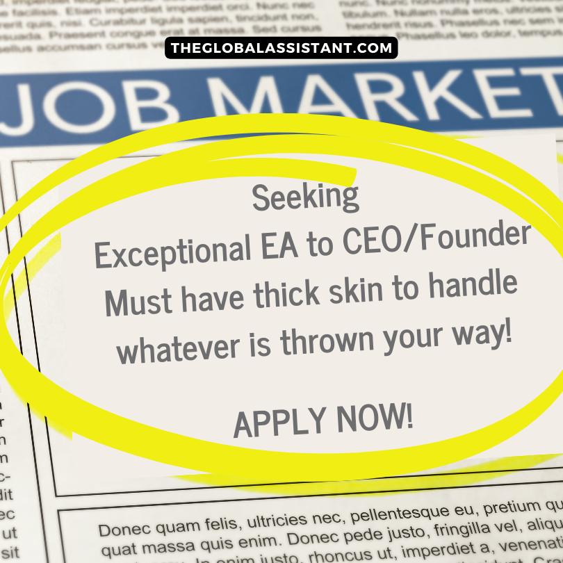 Is It worth pursuing a Role Advertised as Needing 'thick skin?'