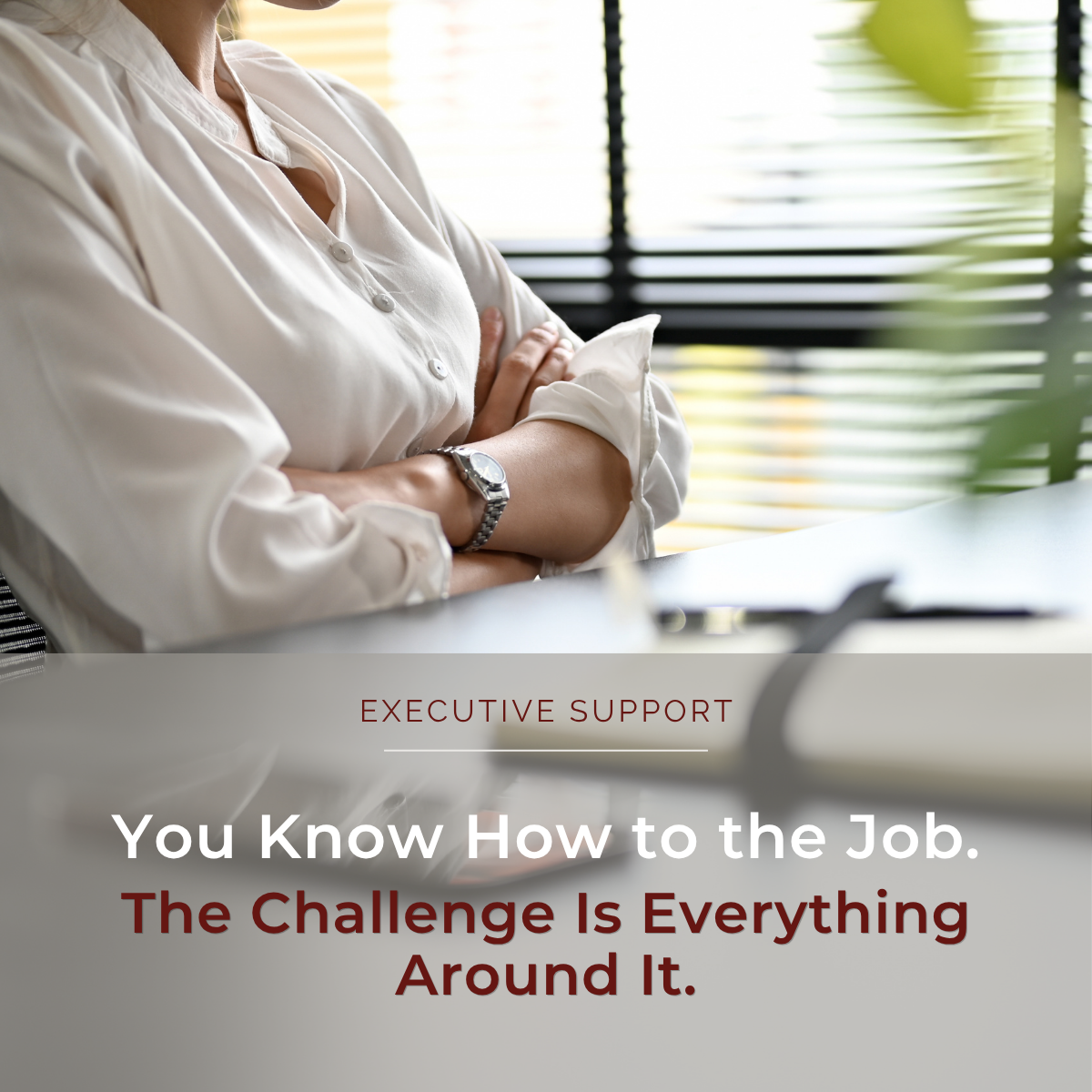 You Know How to Do the Job. The Challenge Is Everything Around It.
