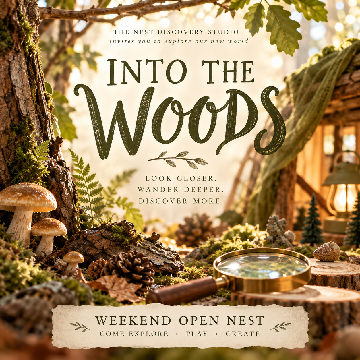 OPEN NEST {New World Reveal: Into the Woods}