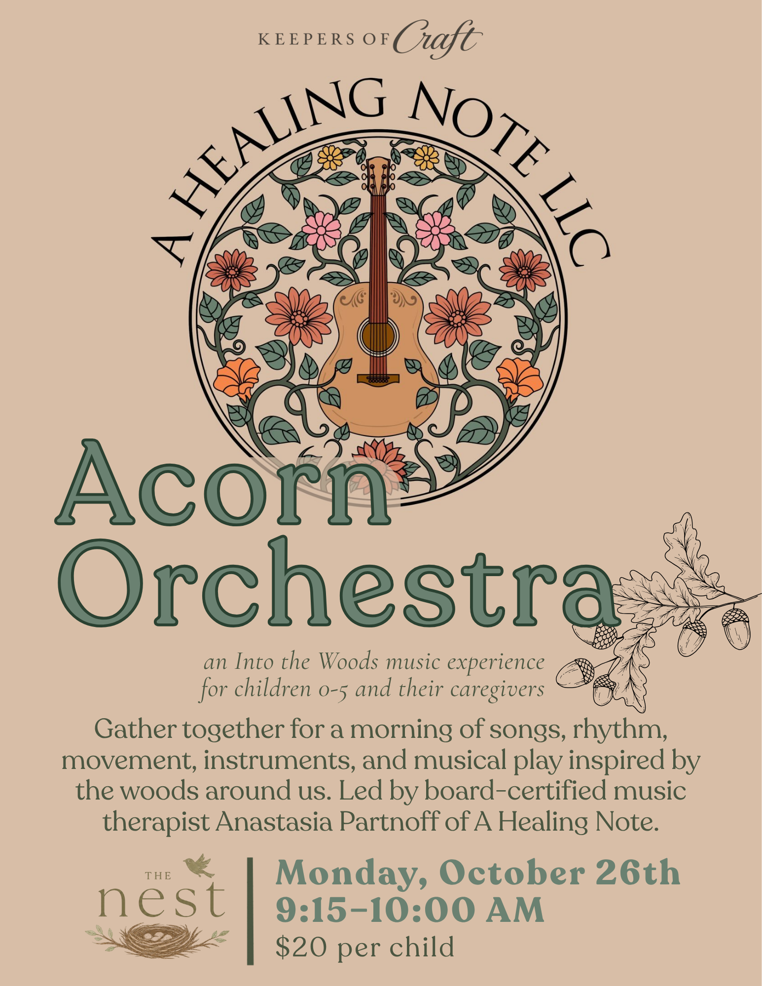 Acorn Orchestra — Into the Woods inspired Small Group Music Time