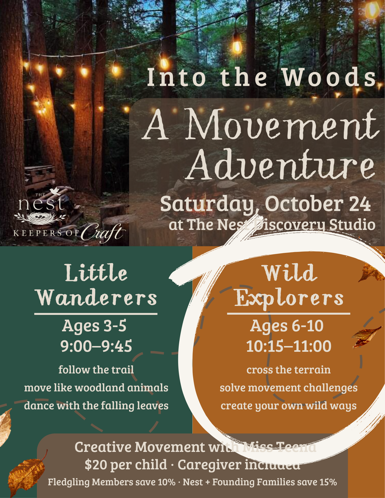 Ages 6-10 • Creative Movement Adventure for Wild Explorers {Keepers of Craft}