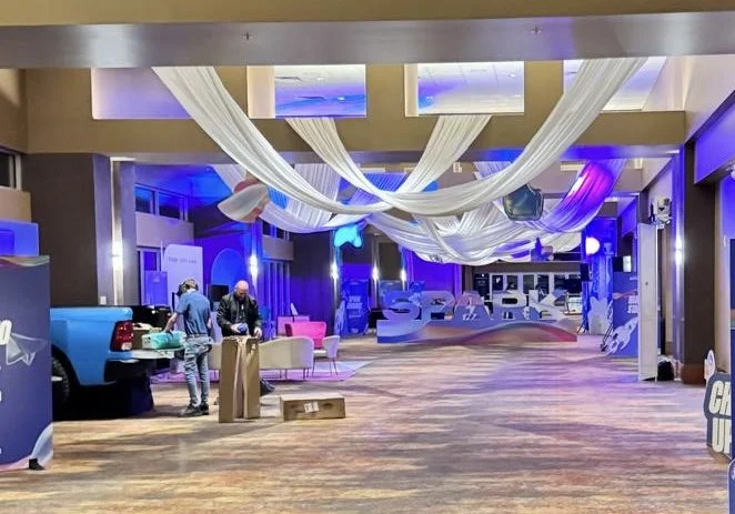"How Ceiling Draping Can Completely Transform a Wedding Venue"