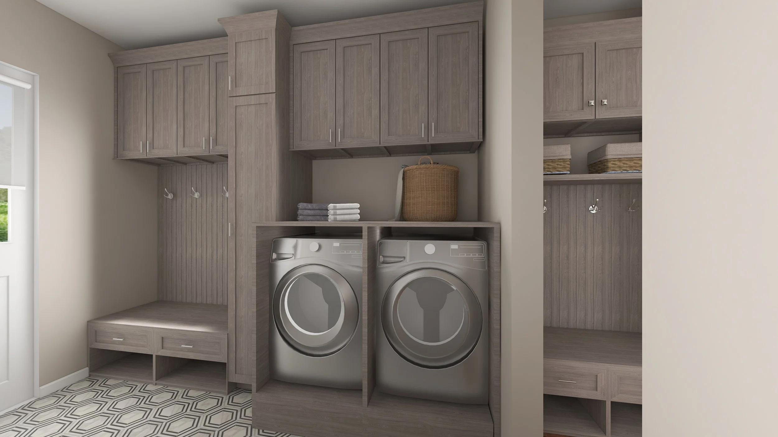 Laundry/Mudroom Renders - Dobson Interiors