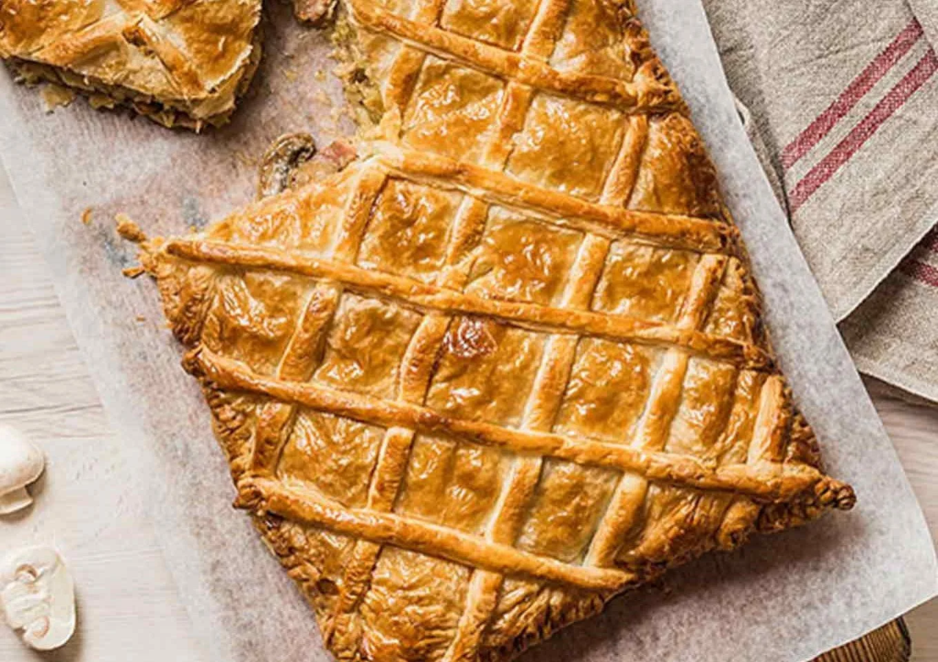 Chicken, Mushroom and Leek Tart