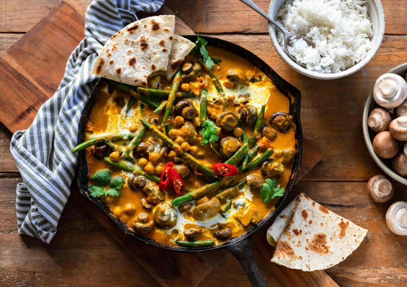 Mushroom &amp; Chickpea Curry