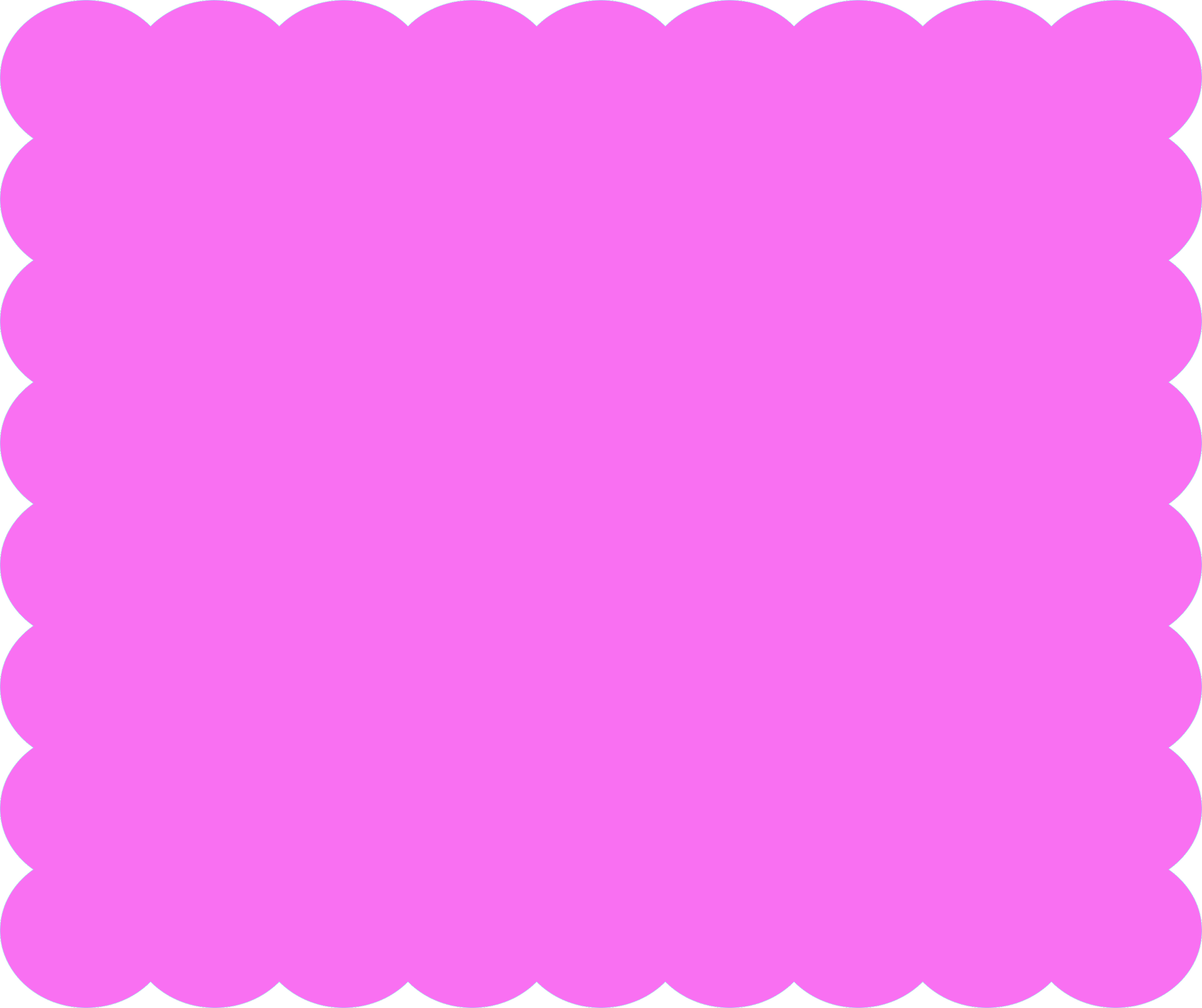 Pink scalloped border background