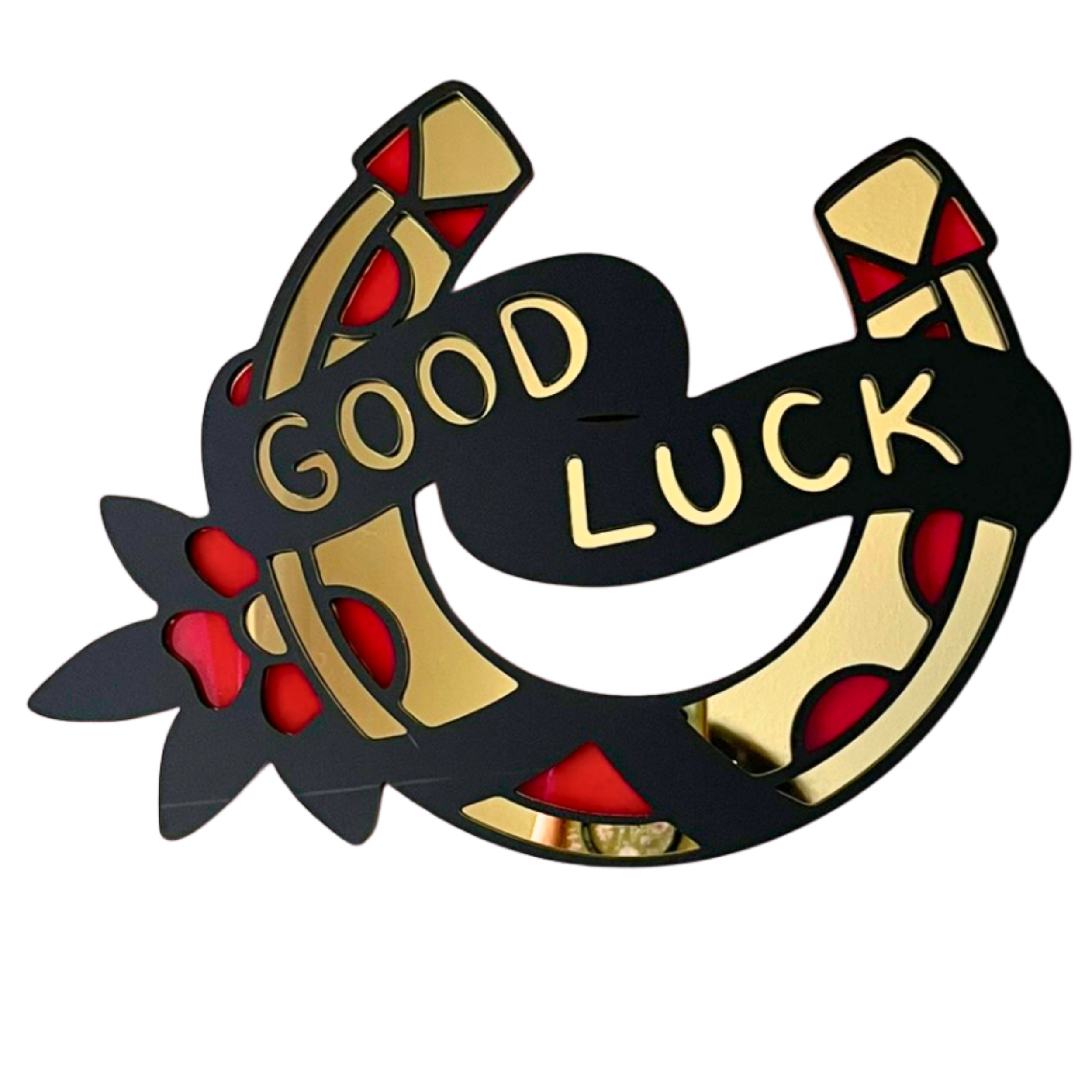 Good Luck Horseshoe Mirror (12 x 10 in)