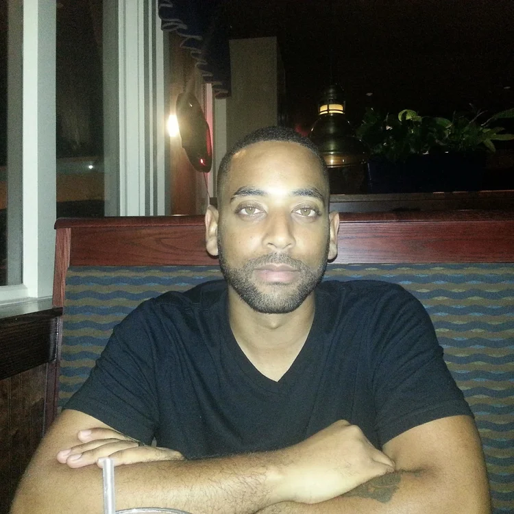 A portrait at a restaurant