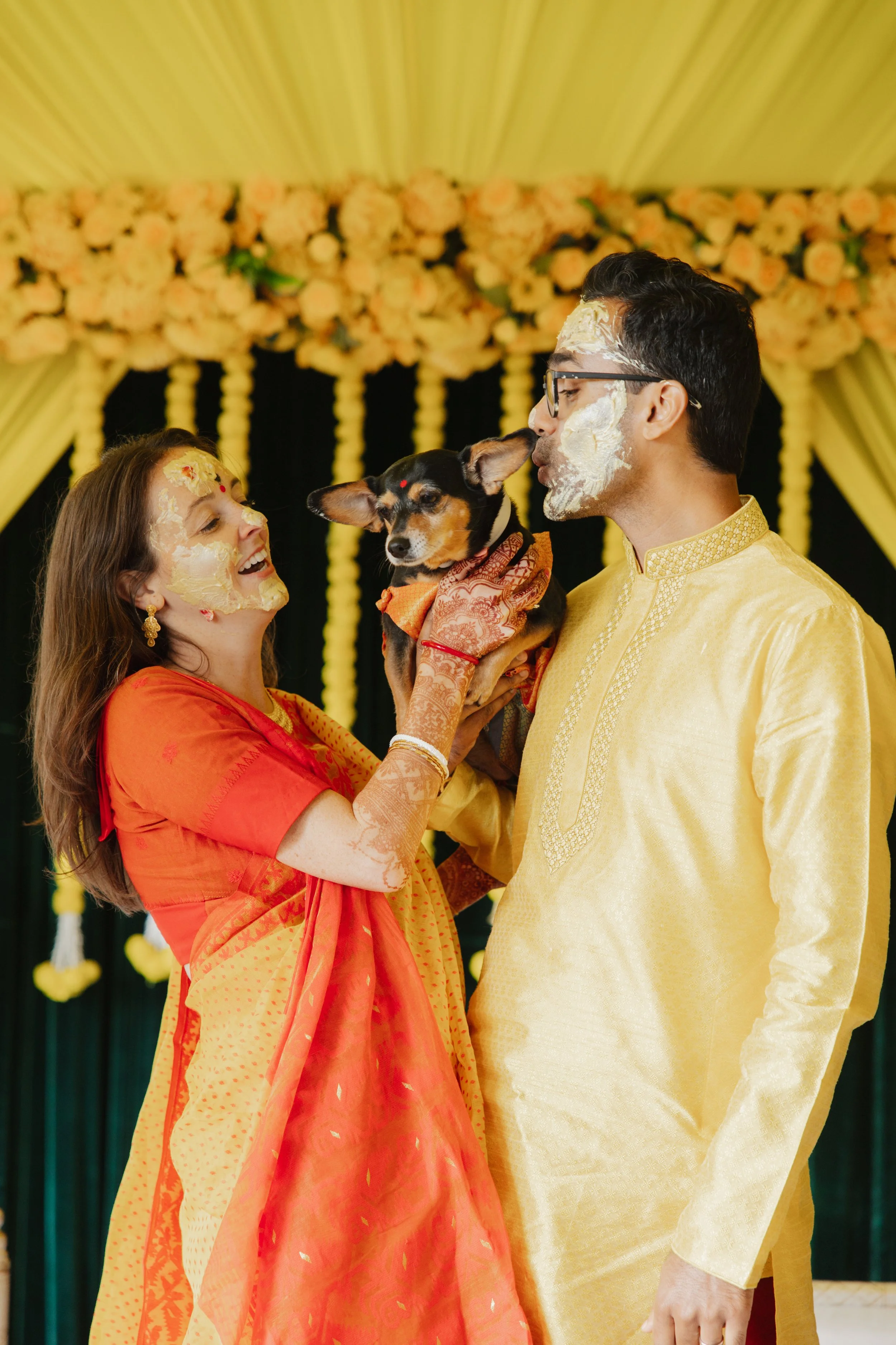 haldi family photo